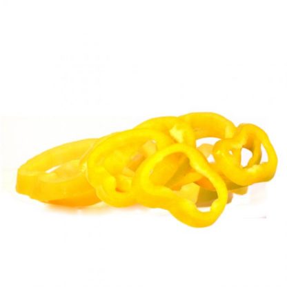 Yellow peppers diced
